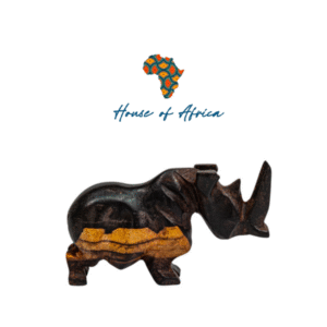 Statuette Rhinocéros en Bois House Of Africa