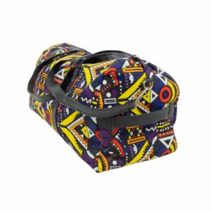 Sac de voyage (weekend) en wax et cuire