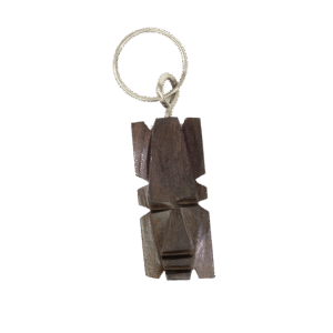 Porte Clé Masque Africain en Bois